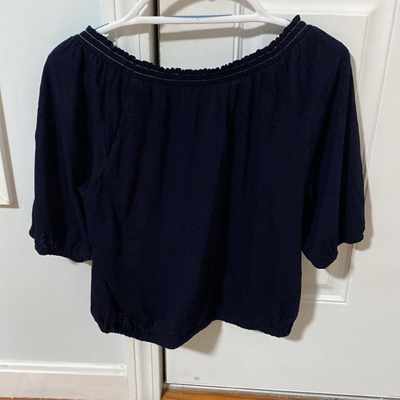 Loft Bubble Hem Top (EUC) - Picture 3 of 4
